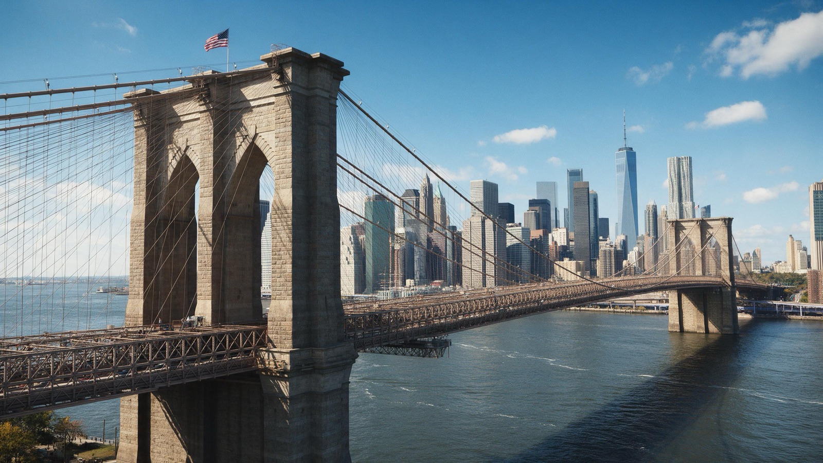 Puente de Brooklyn y Manhattan de día
